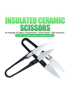 Forbici in ceramica ad u per riparazione taglio raso - [RCUSHS14C]