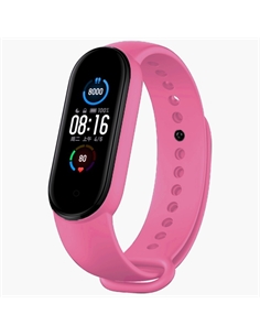 Bracciale in silicone per xiaomi watch band mi 5 sport rosa - [DEBMI7344P]