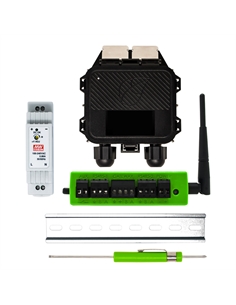 Kit di Controllo per Ottimizzatori Tigo con Datalogger Cloud Connect Advanced (CCA con Ethernet, WiFi, RS485) e Antenna per Tras