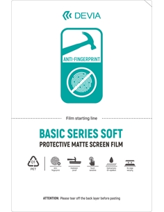 Pellicole 12x18 anti shock e impronte opaca basic soft 50 pz - [DETPUAF456]