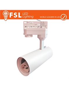 Proiettore a binario trifase bianco - porta gu10 - [FLT4GU10W]