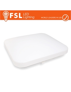 Plafoniera quadrata led ip20 25w 5700k 33x6,8cm - [FLLC173-25W5K]