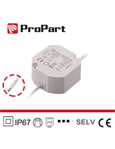 Alimentatore IP67 12V 20W 1.67A Size:59*59*28mm - [PE67-20W12V]
