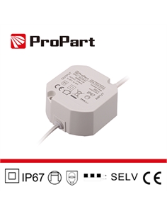 Alimentatore ip67 24v 20w 0.83a size:59*59*28mm - [PE67-20W24V]