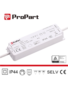 Alimentatore ip44 24v 15w 0.62a size:130*42*17mm - [PEF44-15W24V]