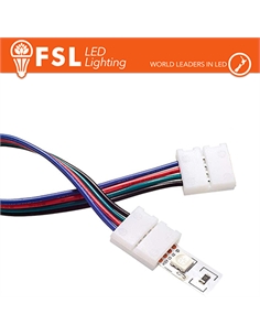 Connettore rapido 2end per strip 10mm led rgb - [FLRGB-CON]