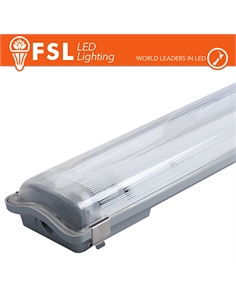 Plafo stagna porta tubo t8 ip65: 2 tubo 120cm - [FLB-2T120]