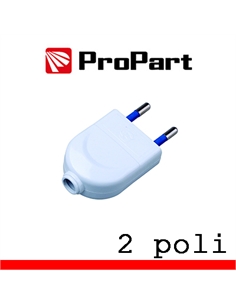 Spina 10a 2 poli polybag - [PES1001-WP]