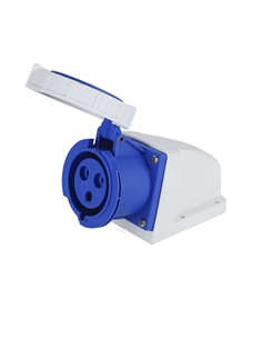 Presa a muro indust. cee 16a-6h 2p+t 220-250v ip67 - [PEI1132]