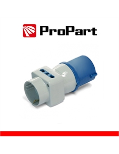 Adattatore triplo Spina ind.16A 2P+T 220-250V-Schuk/Bip IP44 - [PEI1312]