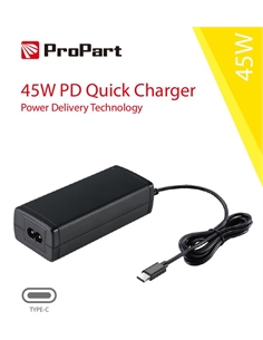 Alimentatore type c 45w quick charge pd desktop - [PEN-PD45W]