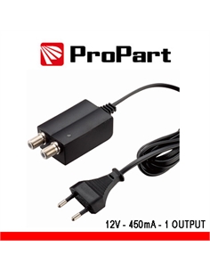 Alimentatore per amplificatori d'antennatv 12v 450ma 1uscita - [PEA12V-4502]