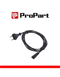 Cavo di alimentazione bipolare h05w-f 2g0.75mm*2m spina 10a - [PEC503011]