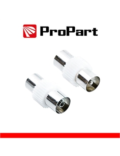 Adattatore antenna tv 75 ω spina - presa 9.5mm - [TR-CASP-W]