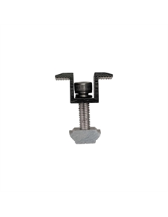 Morsetti Centrali in Alluminio per Fissaggio Pannelli Solari Fotovoltaici 35mm (Confezione 20 Pezzi) - [SKU-11996]