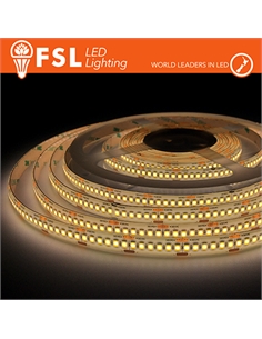 Striscia led 5m ip65 silicon 2835 24v - 16w/m 240led/m 4000k - [FLS1624V65IP40K]
