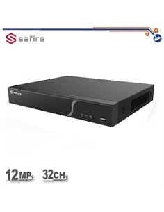 NVR gamma B2 32Ch max 12Mpx banda 192Mbps, Metadati video, Allarmi 16 Entrate/4 Uscite, Uscita HDMI 4K e VGA, 2 HDD SATA3.0 10 T