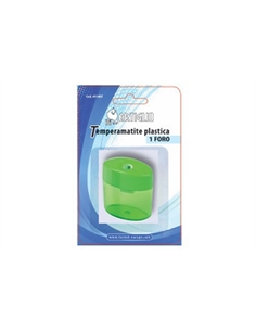 Temperamatite artiglio 1 foro in plastica con serbatoio - [ITR4114BT]