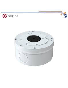 Scatola di giunzione Safire Smart, per telecamere dome, Installazione a tetto o parete, Diametro della base 112 mm, Passacavo - 