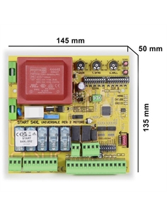 Centralina 230Vac monofase universale per 1 o 2 motori automazione cancello funzione Low Power Nologo START-S4LP - [NL-START-S4L