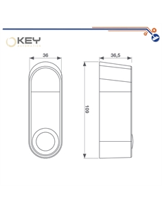 FOTOCELLULE ORIENTABILI DA ESTERNO - [YKE-900FT43] 2