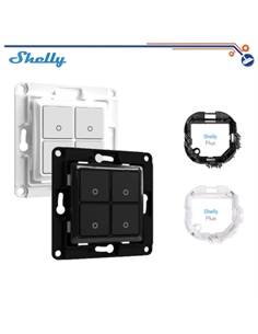 Shelly Wall switch 4 - Interruttore da parete 4 tasti bianco - [SH-WS4W] 2