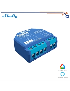 Shelly plus 1 -smart relay 16a  ac/dc wifi/bt + cont. pulito - [SH-PLUS1]