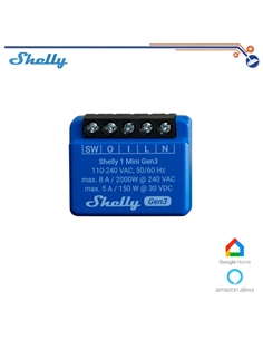 Shelly mini 1 gen3 - smart relay 8a ac/dc wifi/bt - [SH-MINI1G3]