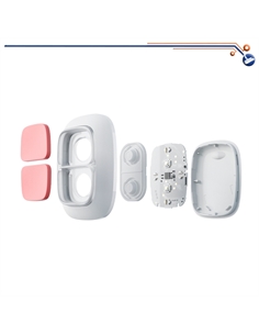 DoubleButton Doppio pulsante antipanico, senza fili 868 MHz, Pulsazione sicura: doppia o lunga, alimentazione 1 batteria CR2032  2