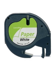 Bk-white 12mmx4m for dymo-letratag 2000,lt100h,qx50 s0721520 - [NCPD91220]