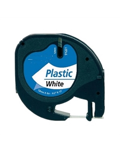 Bk-white 12mmx4m plastica for dymo 2000,lt100h,qx50 s0721660 - [NCPD91221]