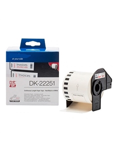 Black/red 62mmx15meter compa brother p-touch ql800,810,820 - [NCDK22251]