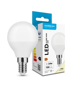Modee Lighting Lampadina LED Mini Globo G45 7W E14 180° 4000K (700 lumen) ERP - [ML-G454000K7WE14N]