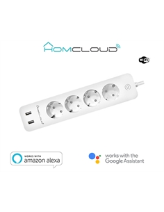 Multipresa wi-fi 16a 4 schuko+2usb control energia sp. schuk - [VZ-EPS16A4]