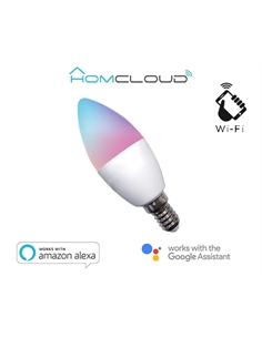 Lampadina Wi-FI RGB + Bianco caldo E14 C37 dimmerabile - [EE-45WE14]