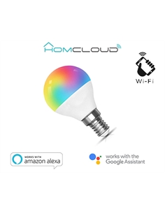 Lampadina wi-fi + bluetooth rgb+bianco caldo e14 g45 dimm - [EE-45WE14G]