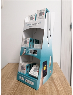 Mini espositore homcloud da banco in cartone per moduli/pres - [EM-EP12]