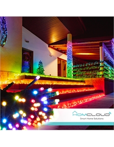 Stringa di 200 luci decorative smart a led rgb-ic wi-fi+bluetooth 20m - [HY-S20M200]