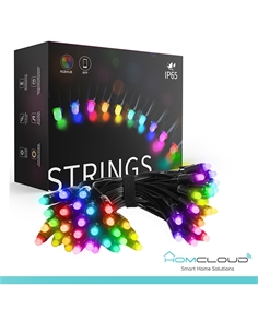 Stringa di luci decorative a led smart outdoor rgb-ic wi-fi+bluetooth 10m ip65 - [HY-SE10M]