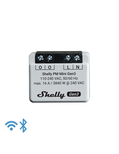 Shelly mini pm gen3 - solo misurazione consumi wi-fi/bt (no relè/no input) gen3 - [SH-MINIPPMG3]