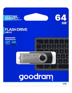 Chiavetta/pendrive usb goodram twister 64gb nera usb 2.0 - [GRUTS2-0640K0R1]
