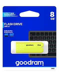 Pendrive goodram 8gb ume2 yellow usb 2.0 - retail blister - [GRUME2-0080Y0R1]