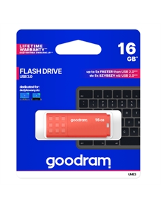 Pendrive goodram 16gb ume3 orange usb 3.0 - retail blister - [GRUME3-0160O0R1]