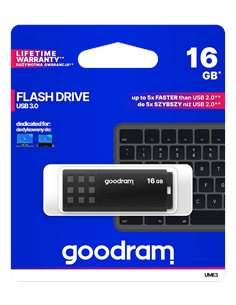 Pendrive goodram 16gb black usb 3.0 - retail blister - [GRUME3-0160K0R1]