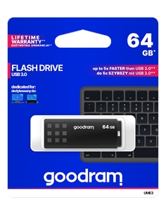 Pendrive goodram 64gb black usb 3.0 - retail blister - [GRUME3-0640K0R1]