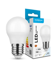 Modee Lighting Lampadina LED Mini Globo G45 7W E27 180° 7W E27 180° 6000K (700 lumens) ERP - [ML-G456000K7WE27N]